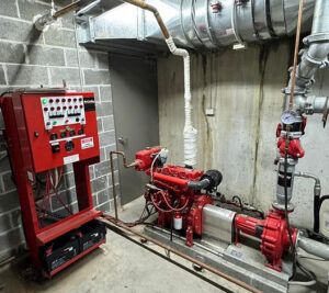 Fire pump room in Asquith NSW